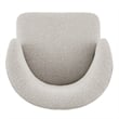 NPD Furniture Jacinta Fabric Swivel Accent Chair in Horizon Gray