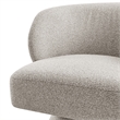 NPD Furniture Jacinta Fabric Swivel Accent Chair in Horizon Gray