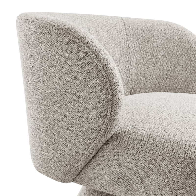 NPD Furniture Jacinta Fabric Swivel Accent Chair in Horizon Gray
