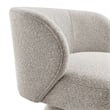 NPD Furniture Jacinta Fabric Swivel Accent Chair in Horizon Gray