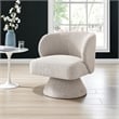 NPD Furniture Jacinta Fabric Swivel Accent Chair in Horizon Gray
