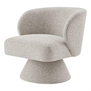 NPD Furniture Jacinta Fabric Swivel Accent Chair in Horizon Gray