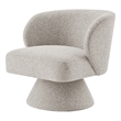 NPD Furniture Jacinta Fabric Swivel Accent Chair in Horizon Gray