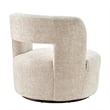 NPD Furniture Jazzlyn Fabric Swivel Accent Chair in Grenada Cream