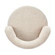 NPD Furniture Jazzlyn Fabric Swivel Accent Chair in Grenada Cream