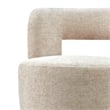 NPD Furniture Jazzlyn Fabric Swivel Accent Chair in Grenada Cream