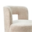 NPD Furniture Jazzlyn Fabric Swivel Accent Chair in Grenada Cream