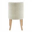 NPD Furniture New Paris Fabric Dining Side Chair in Beige (Set of 2)