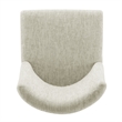 NPD Furniture New Paris Fabric Dining Side Chair in Beige (Set of 2)