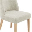 NPD Furniture New Paris Fabric Dining Side Chair in Beige (Set of 2)