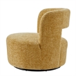NPD Furniture Jazzlyn Fabric Swivel Accent Chair in Grenada Mustard
