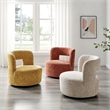 NPD Furniture Jazzlyn Fabric Swivel Accent Chair in Grenada Mustard