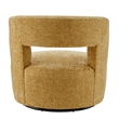 NPD Furniture Jazzlyn Fabric Swivel Accent Chair in Grenada Mustard