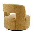 NPD Furniture Jazzlyn Fabric Swivel Accent Chair in Grenada Mustard