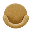 NPD Furniture Jazzlyn Fabric Swivel Accent Chair in Grenada Mustard