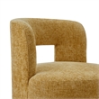 NPD Furniture Jazzlyn Fabric Swivel Accent Chair in Grenada Mustard
