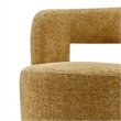NPD Furniture Jazzlyn Fabric Swivel Accent Chair in Grenada Mustard