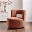 NPD Furniture Jazzlyn Fabric Swivel Accent Chair in Grenada Terracotta