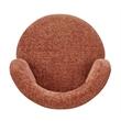 NPD Furniture Jazzlyn Fabric Swivel Accent Chair in Grenada Terracotta