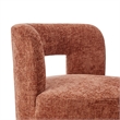 NPD Furniture Jazzlyn Fabric Swivel Accent Chair in Grenada Terracotta