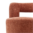 NPD Furniture Jazzlyn Fabric Swivel Accent Chair in Grenada Terracotta
