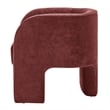 NPD Furniture Matteo Velvet Accent Arm Chair in Dainty Maroon
