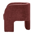 NPD Furniture Matteo Velvet Accent Arm Chair in Dainty Maroon