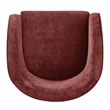 NPD Furniture Matteo Velvet Accent Arm Chair in Dainty Maroon