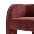 NPD Furniture Matteo Velvet Accent Arm Chair in Dainty Maroon