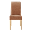 NPD Furniture Valencia PU Dining Side Chair in Vintage Cider (Set of 2)