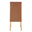 NPD Furniture Valencia PU Dining Side Chair in Vintage Cider (Set of 2)