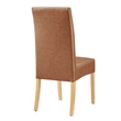 NPD Furniture Valencia PU Dining Side Chair in Vintage Cider (Set of 2)