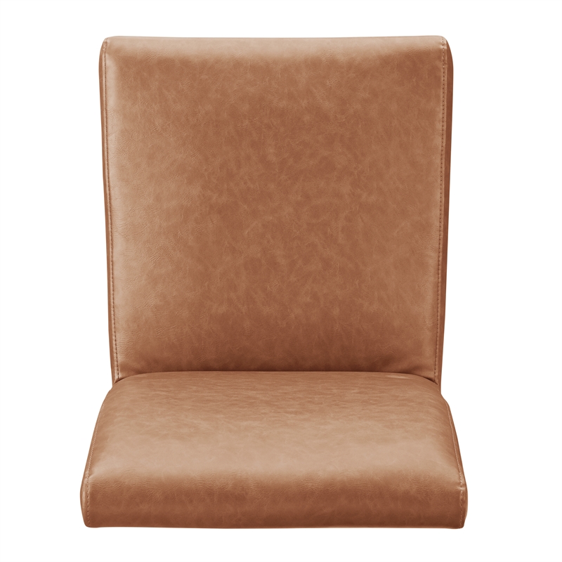 NPD Furniture Valencia PU Dining Side Chair in Vintage Cider (Set of 2)