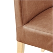 NPD Furniture Valencia PU Dining Side Chair in Vintage Cider (Set of 2)