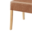 NPD Furniture Valencia PU Dining Side Chair in Vintage Cider (Set of 2)