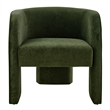 NPD Furniture Matteo Velvet Accent Arm Chair in Dainty Green