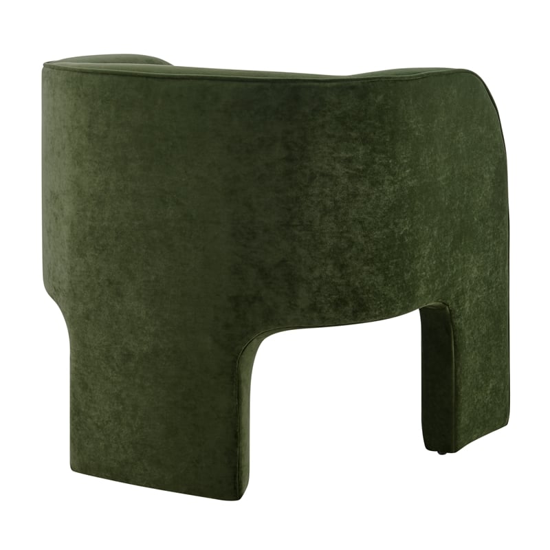 NPD Furniture Matteo Velvet Accent Arm Chair in Dainty Green