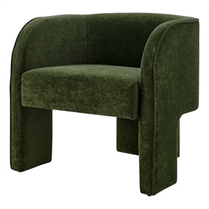 New Pacific Direct Matteo Velvet Accent Arm Chair in Dainty Green