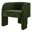 NPD Furniture Matteo Velvet Accent Arm Chair in Dainty Green