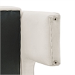 NPD Furniture Matteo Velvet Accent Arm Chair in Dainty Cream