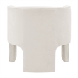 NPD Furniture Matteo Velvet Accent Arm Chair in Dainty Cream