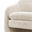 NPD Furniture Zella Fabric  Accent Arm Chair in Concord Cream