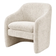 NPD Furniture Zella Fabric  Accent Arm Chair in Concord Cream
