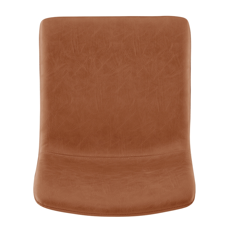 New Pacific Direct Bruce PU Gaslift Bar Stool in Toasted Caramel (Set of 2)