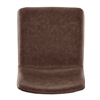 NPD Furniture Bruce PU Gaslift Bar Stool in Toasted Dark Brown (Set of 2)