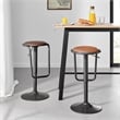 NPD Furniture Elijah PU Gaslift Bar Stool in Toasted Caramel (Set of 2)