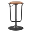 NPD Furniture Elijah PU Gaslift Bar Stool in Toasted Caramel (Set of 2)