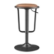 NPD Furniture Elijah PU Gaslift Bar Stool in Toasted Caramel (Set of 2)