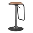 NPD Furniture Elijah PU Gaslift Bar Stool in Toasted Caramel (Set of 2)