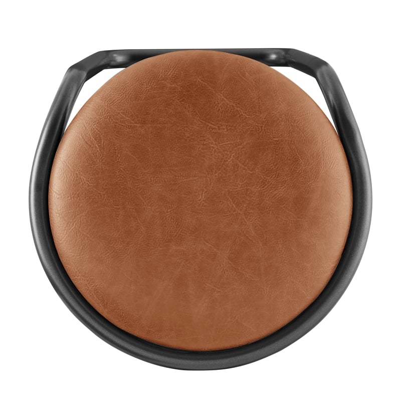 NPD Furniture Elijah PU Gaslift Bar Stool in Toasted Caramel (Set of 2)